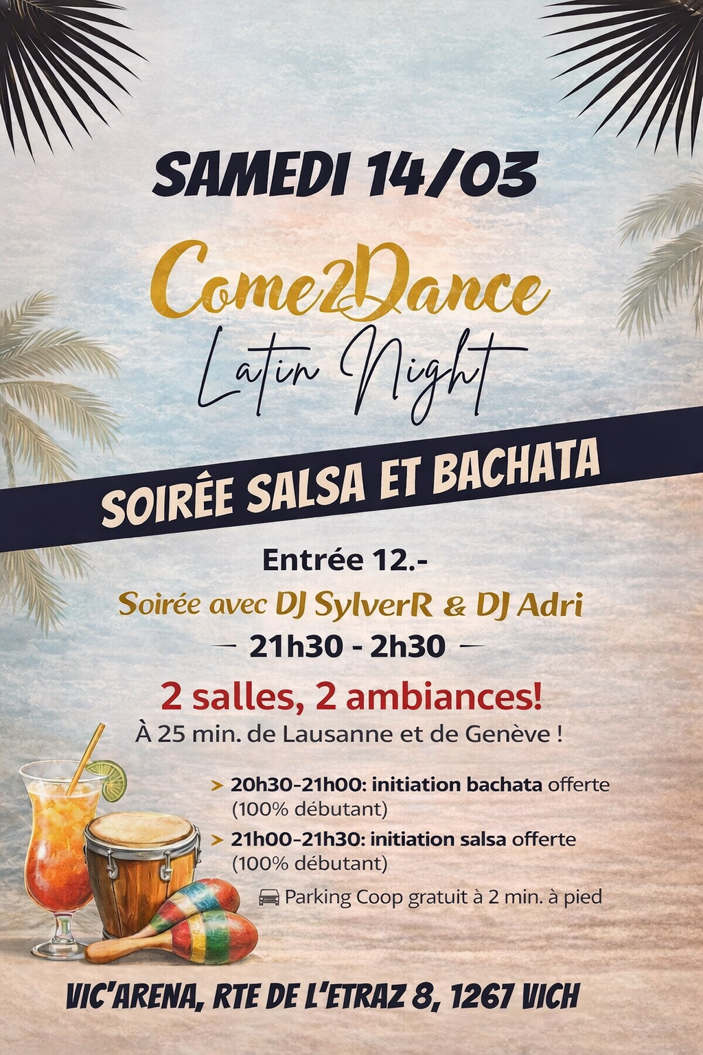 Soirée Come2Dance 14 mars